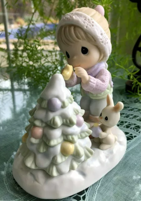 Precious Moments Christmas Figurine - The Fruit Of The Spirit Is Love, Joy, Peac