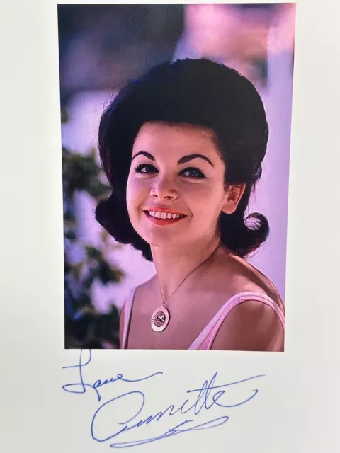 Annette Funicello American Actress Singer 8x11” Colored Picture Signed