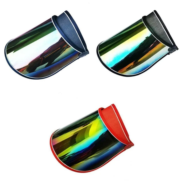 3x Sun Hat Visor Fishing Golf Anti-UV Full Face Shield Caps Bandeau Unisexe