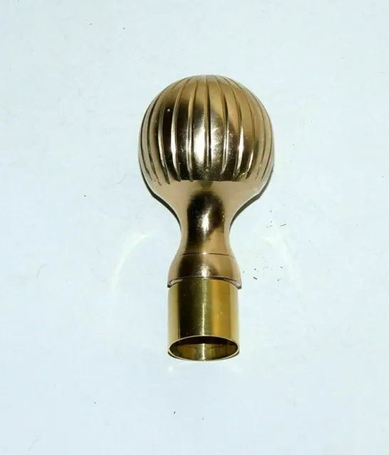 Solid Brass Rounder Head Handle For Walking Stick Cane Handmade