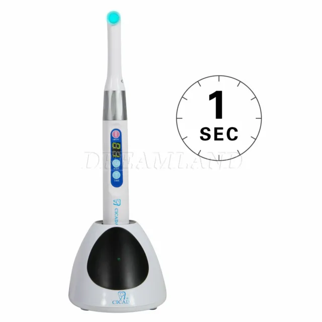 Dental Wireless 10W iLed 1 Second LED Curing Light Lamp 450nm-455nm 360° SU