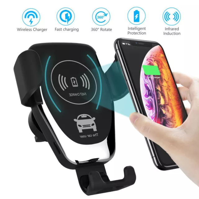Wireless Qi Auto Handy Halterung KFZ Halter mit Induktive Ladefunktion universal