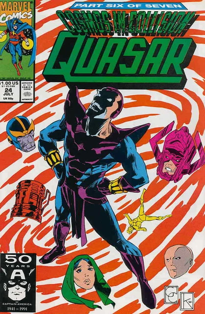 Quasar #24 FN; Marvel | Mark Gruenwald - we combine shipping
