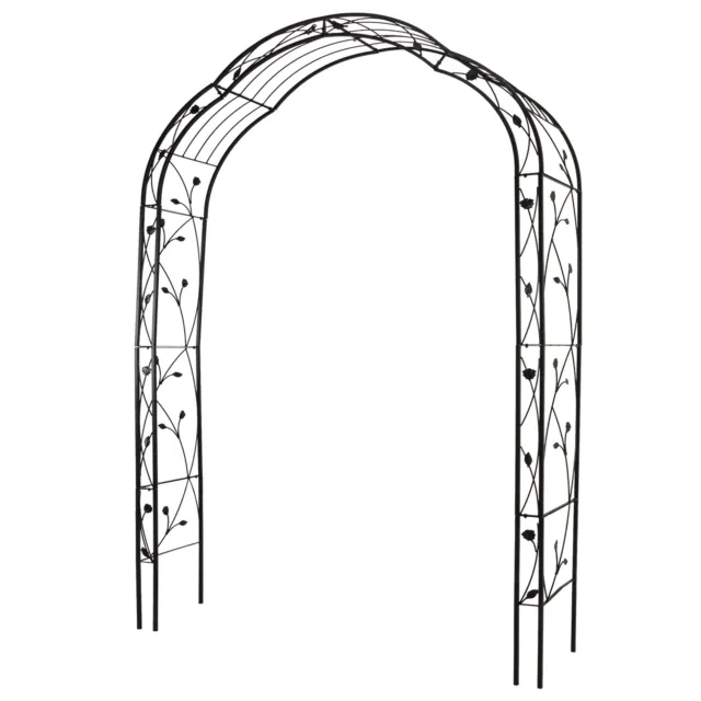 Outdoor Metal Garden Arbor Arch Wedding Archway for Climbing Plants Flowers
