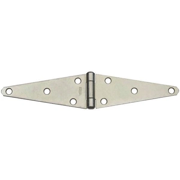 10 Pk Steel 2.43" H X 6" W Heavy-Duty Barn Shed Door Gate Strap Hinge N128074