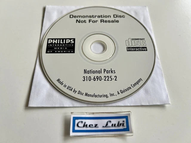 Philips CD-i Demonstration Disc - National Parks - Disque Promo Éducatif - Test PAL