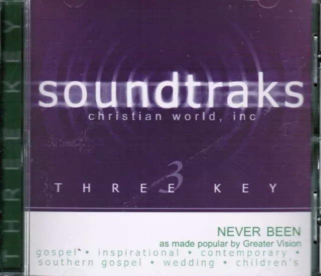 Never Been - Greater Vision - Christian Accompaniment Track CD
