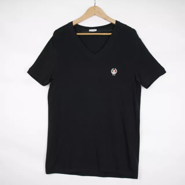 T-Shirt Dolce et Gabbana En Coton Noir Taille M Hommes