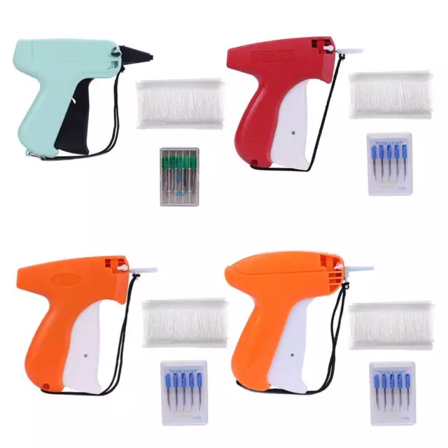 Clothes Garment Sewing Price Label Tagging Tag Gun+5 Needles+1000 Barb
