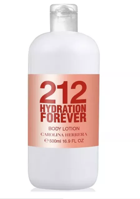 Carolina Herrera 212 Hydration Forever Body Lotion 16.9oz 500ml JUMBO Brand New!