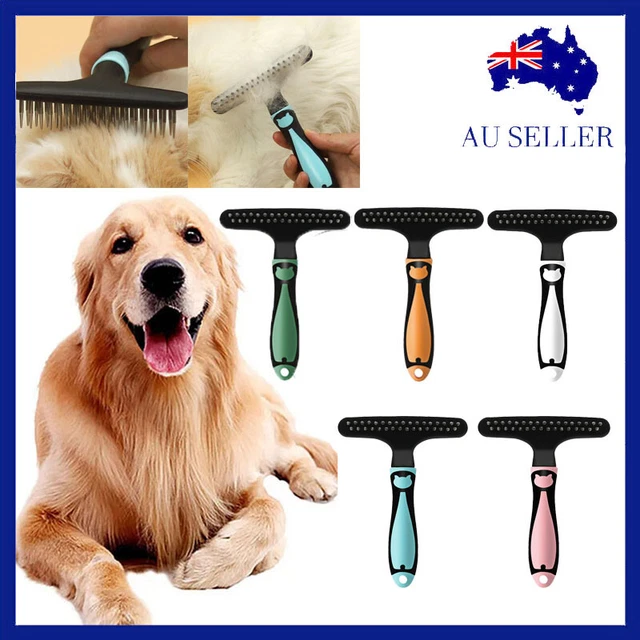 Dog Pet Cat Grooming Comb Brush Long Hairs Undercoat Rake Deshedding Long Short