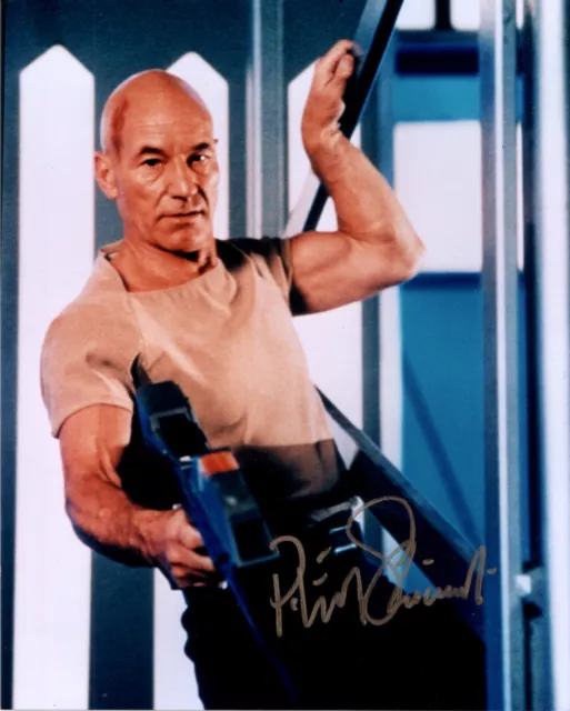 Patrick Stewart signed autographed photo Star Trek Captain Picard