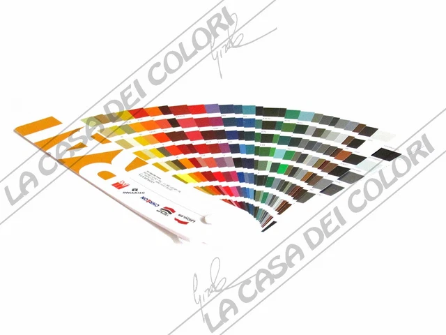 Mazzetta Colori RAL K7 - 216 Tonalit&agrave; Lucide, 8 Lingue, Compatta E Portatile