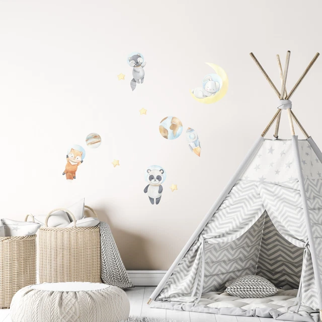 Removable Wall Stickers Wall Decals For Baby Nursery Decor - Space Adventures
