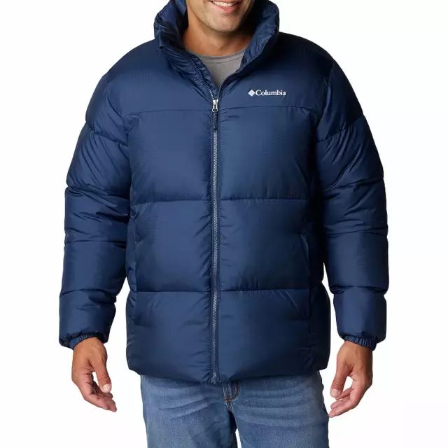 Men's Columbia Puffect II Puffer Jacket Navy Blue Size L New MSRP $180