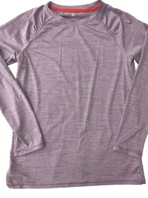 All In Motion Shirt Girls Kids Large Purple long sleeve Athletic Active Outdoors