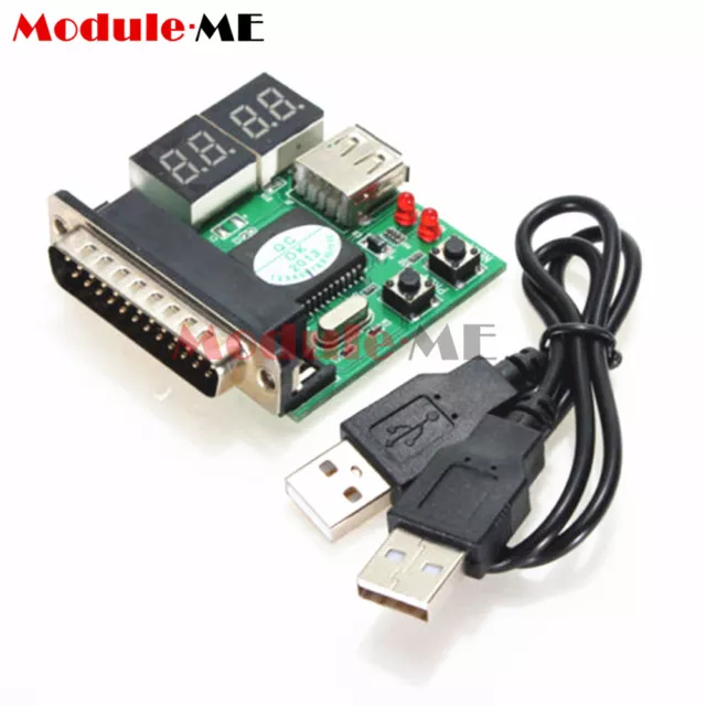4-Digit Powerful PC Analyzer Diagnostic Motherboard Tester USB Post Test Card MO