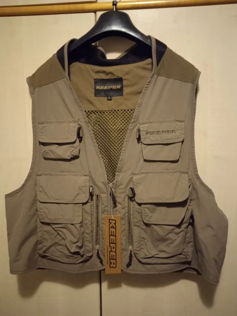 Gilet Multitasche Uomo - Giubbotto Utility Per Pesca, Escursionismo, Campeggio - Colori: Nero, Verde Militare, Cachi - Taglie Da XL A 4XL