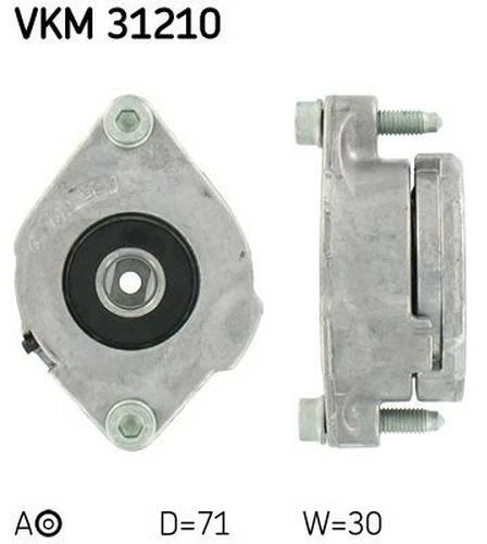 SKF Poulie-tendeur courroie trapézoïdale à nervures Galet tendeur VKM 31210 71mm