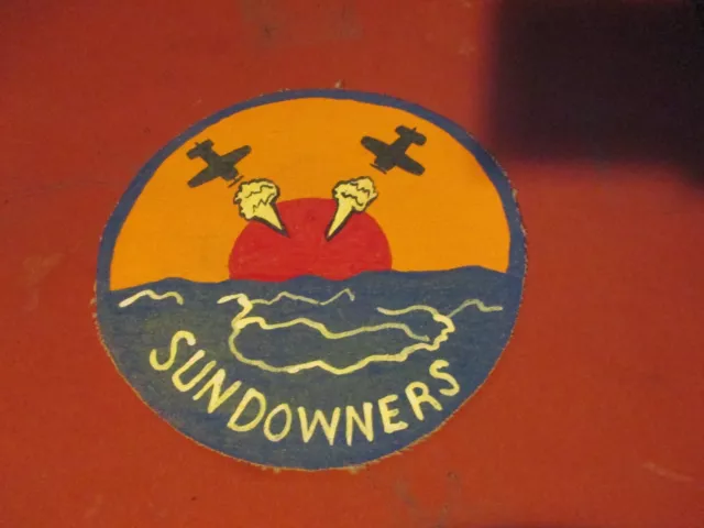 Wwii Usn Figthing Squadron Eleven Sundowners Vf-11  Squadron  Patch