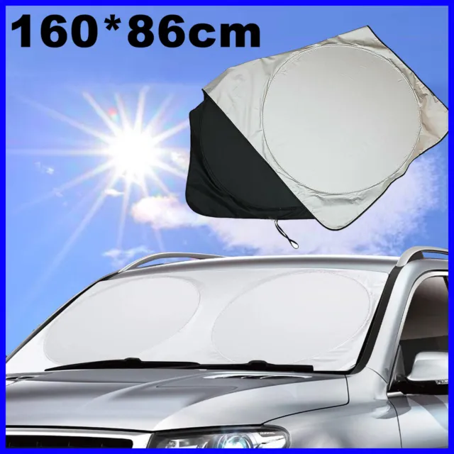 Auto Sonnenschutz Schutz Regenschirm Auto Sonnenblende Silber