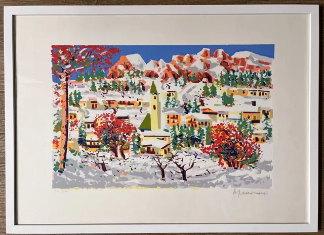 Quadro serigrafia di Athos Faccincani, “Cortina”, 50x70cm in cornice