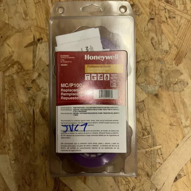 Kit de repuesto Honeywell MC/P100, 2 filtros de cartucho multicontaminante P100