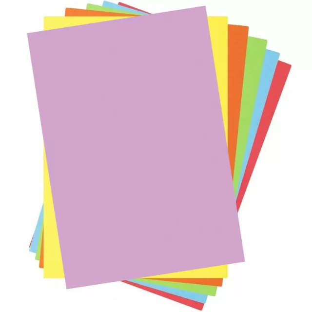 A4 Coloured Paper Sheets Craft Laser Printer Copier Quality 80GSM Craft  School