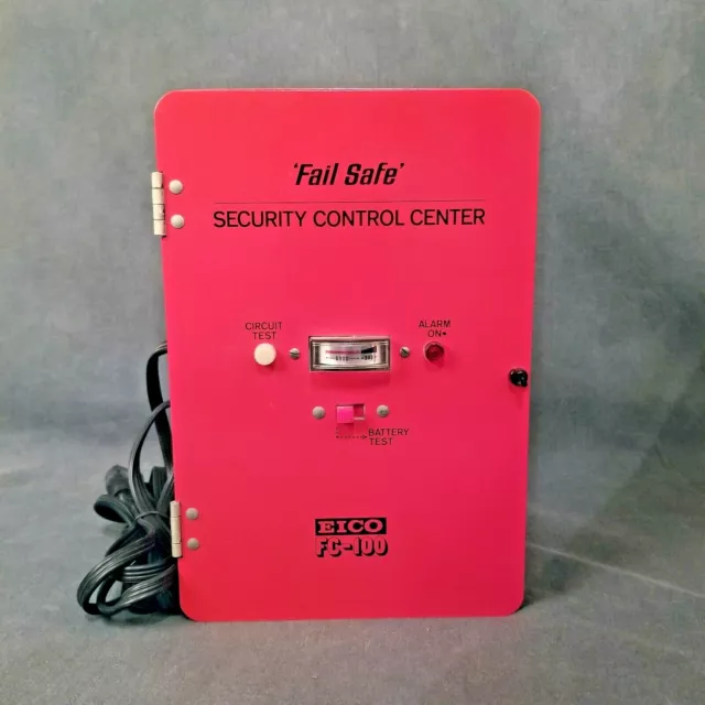 Eico FC-100 “Fail Safe” 9X6X4 Security Control Center Box W/Components (Used)