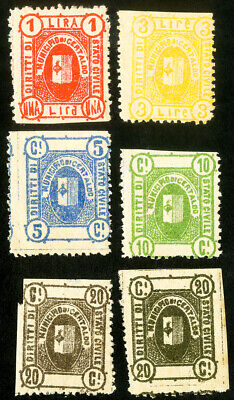 Italy Stamps MH VF Certaldo - Revenue Set Of 6