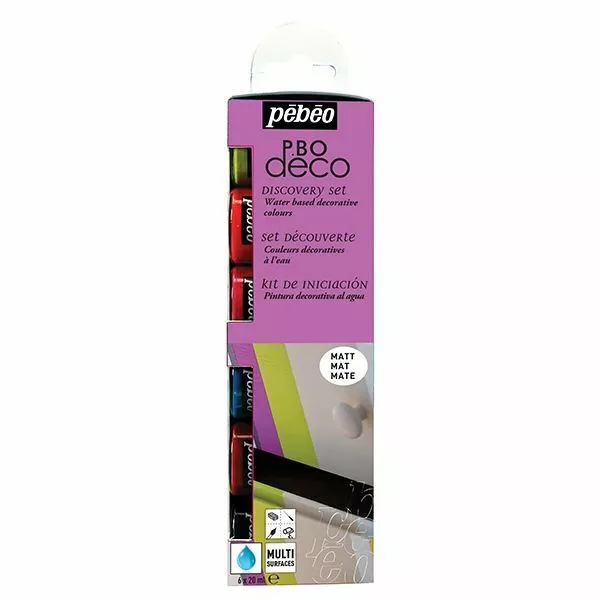 Pebeo Deco Discovery Matt Paint Set