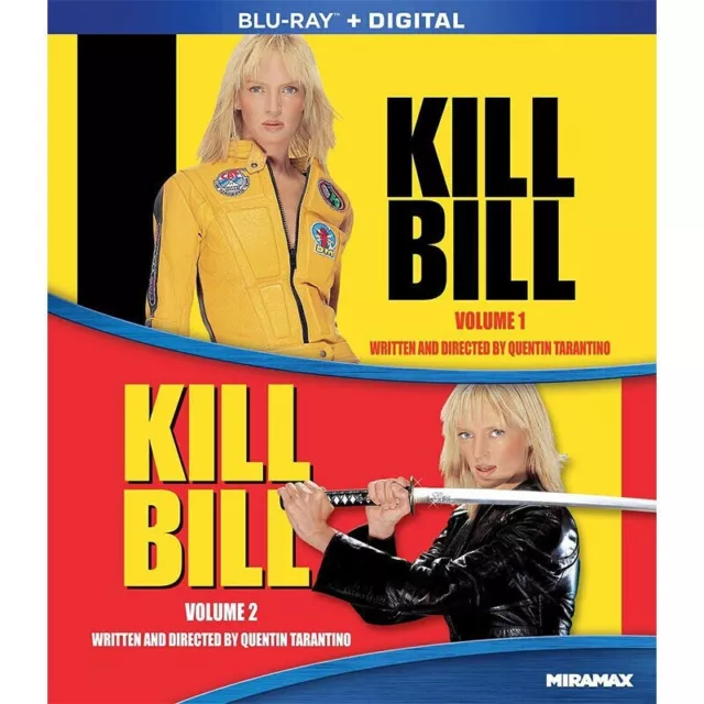 Kill Bill: Vol. 1 (2003)+ Vol. 2 (2004) Blu-ray New Box Set All Region