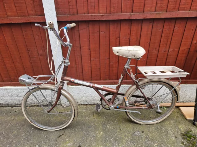 VINTAGE RALEIGH TWENTY Shopper Bike 20 Wheel Bronze Colour 113.11 PicClick UK