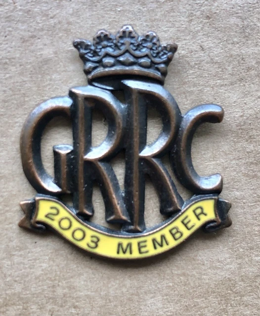 GOODWOOD ROAD RACING Club GRRC 2003 Membership Badge £15.00 PicClick UK