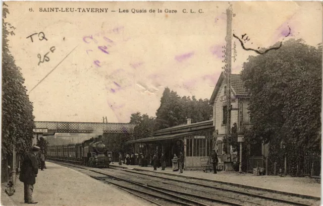 CPA Saint-Leu-Taverny - Les Quais de la Gare (290871)