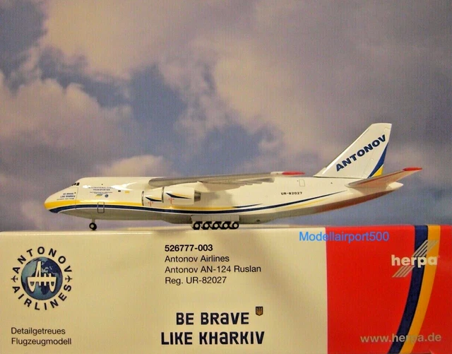 Modello Aereo Herpa 555319 Antonov 12 | Scala 1/200 | Aviazione Militare Ceca | Nuovo In Scatola