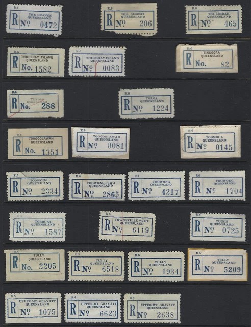AUSTRALIA REGISTRATION LABELS Queensland The Grange, Thursday Is ...