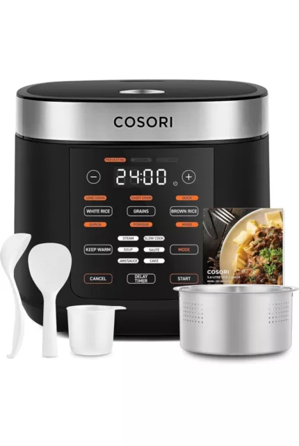 COSORI CRC-R501 RICE COOKER & STEAMER WITH CERAMIC COATED INNER POT *Used Once*