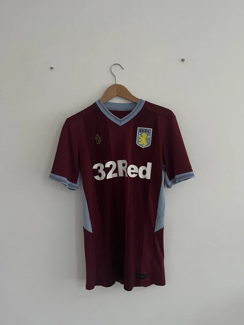 LUKE SPORT ASTON Villa FC 2018-19 Home Football Shirt size Small