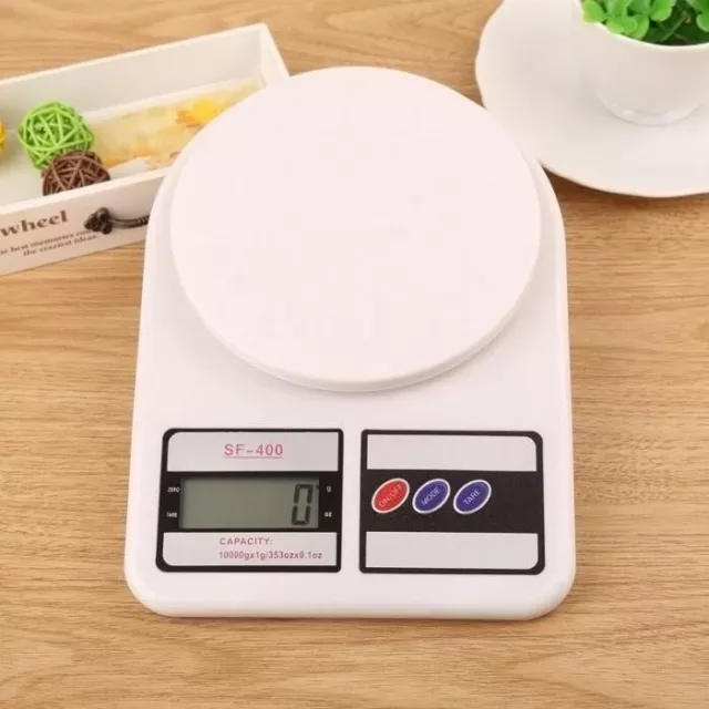 Bilancia Cucina Da 1 Gr A 10 Kg Con Tara Bianca Digitale Di Precisione Chili Lcd