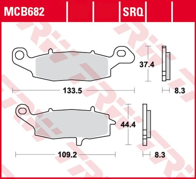 TRW MCB602TRQ Bremsbelagsatz - Sinter Beläge Für Kawasaki ZX-9R 1994-2004
