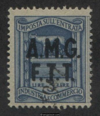 Trieste Industry & Commerce Revenue Stamp, FTT IC33 left stamp, used, VF