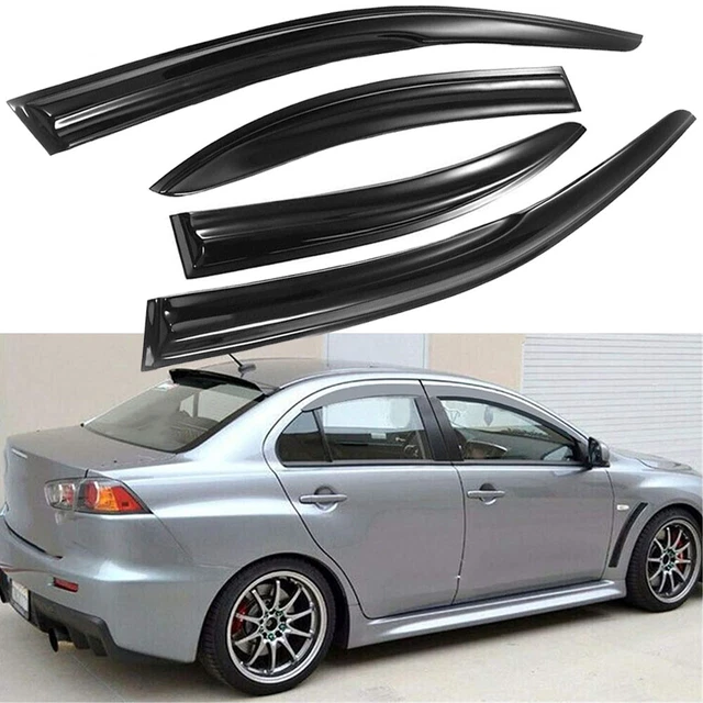 FOR 20082017 MITSUBISHI Lancer EVO X JDM Mugen Style Window Visors