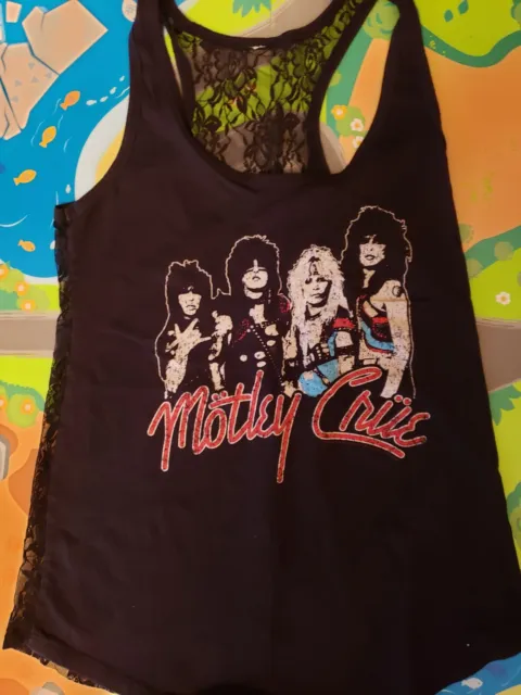 Motley Crue Band Concert lace Tank Top Shirt