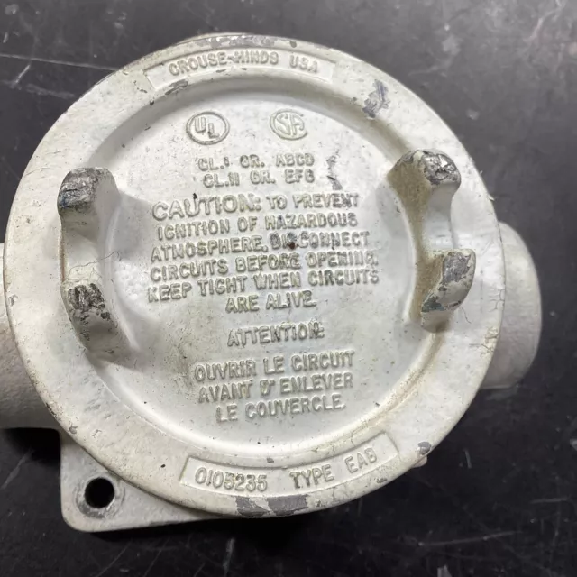 Crouse Hinds EABX/EAJX Conduit Outlet Box #614F42