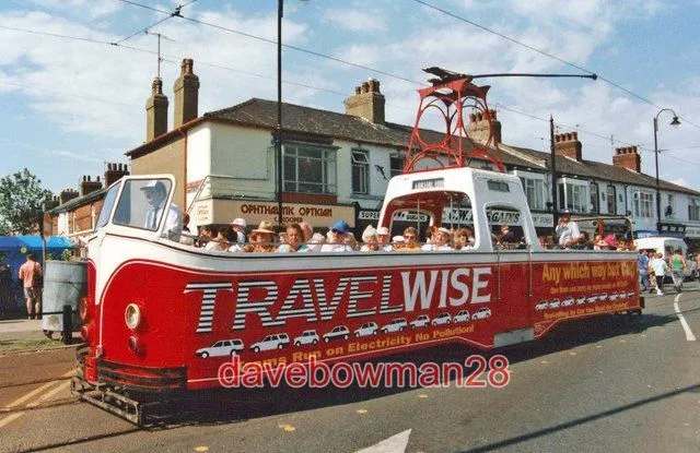 Photo  Blackpool Tram 604 In Lord Street This Open Top Tram Dating From The 1930