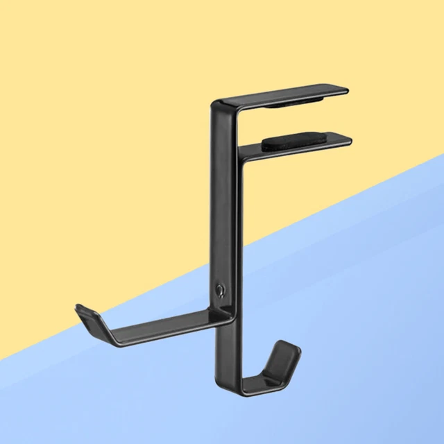 Support Casque Universel Adhésif - 2 Pièces - Fixation Bureau, Mur, Verre - TPU Robuste - Jusqu'à 1 Kg - Range Vos écouteurs Et Manettes