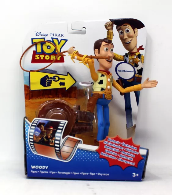 Disney Pixar - Toy Story - Woody mit Lasso - Zugband im Rücken mit Geräuschen
