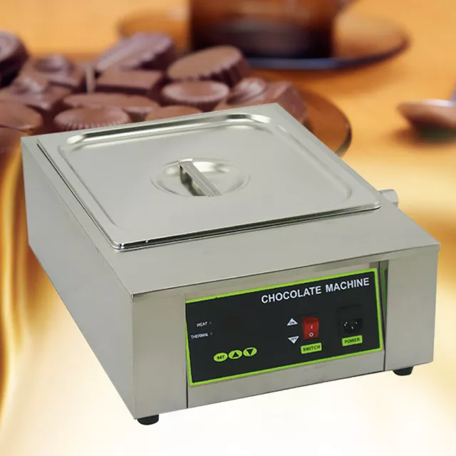 8kg Chocolate Tempering Machine Electric Melting Pots Stainless Steel Food Warm