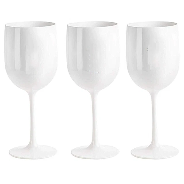 2X(Bicchieri da Vino Eleganti e Infrangibili, Bicchieri da Vino in Plastica, B7)